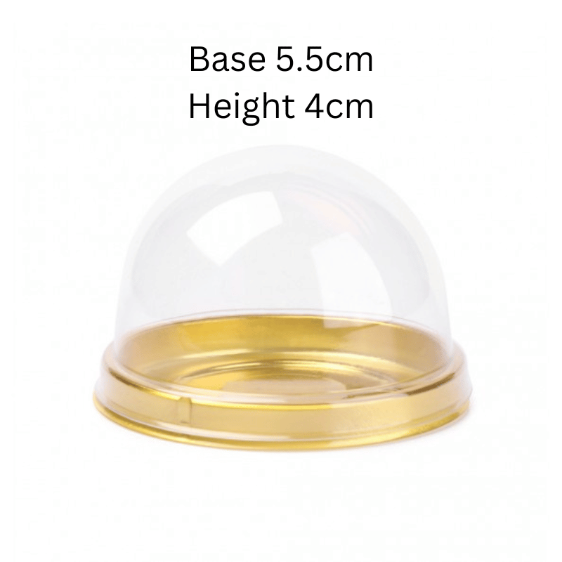 Mooncake Case Dome Gold 100pcs