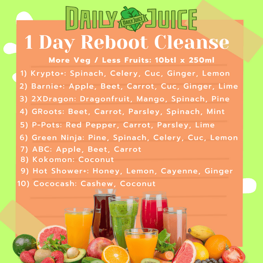 Daily Juice 1 Day Reboot Juice Cleanse