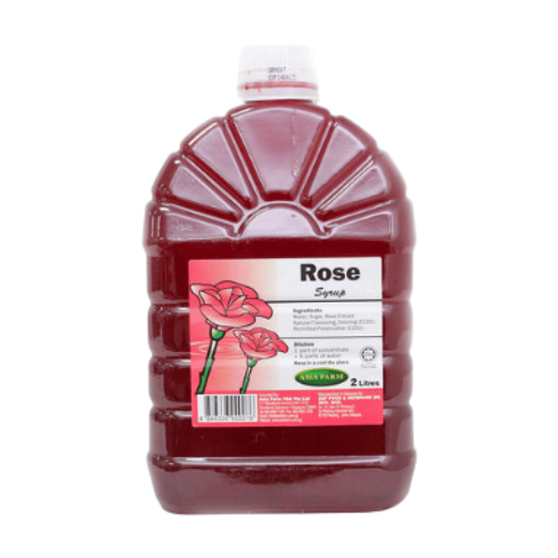 [Halal] Asia Farm Cordial Rose Syrup 2L