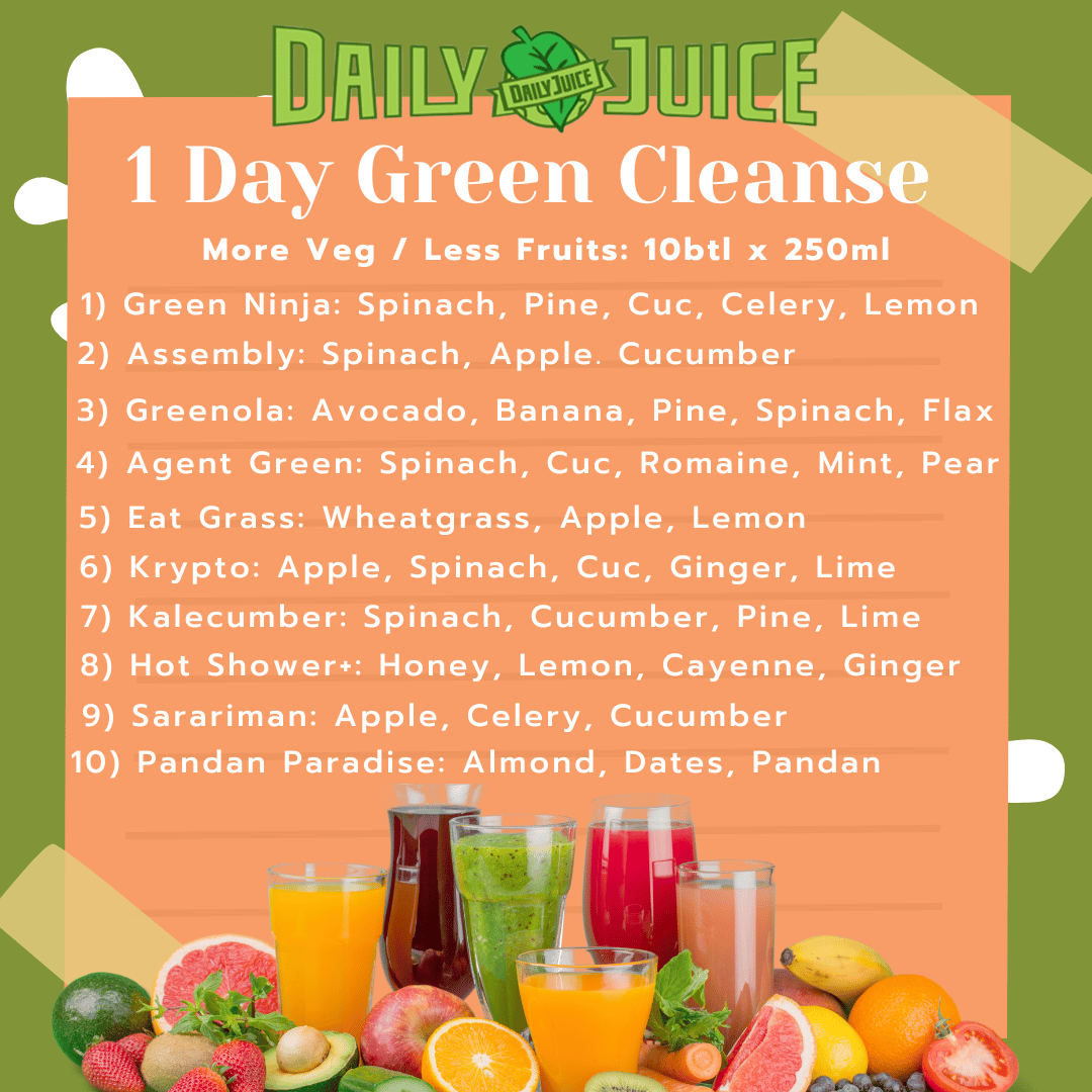 Daily Juice 1 Day Greens Juice Cleanse