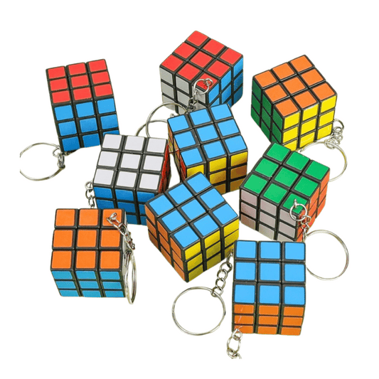 Mini Rubiks Cube Keychain 10pc