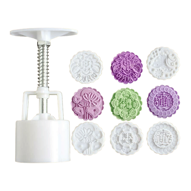 MMCP16111 | Mooncake Plunger 125g - 5 designs Mold