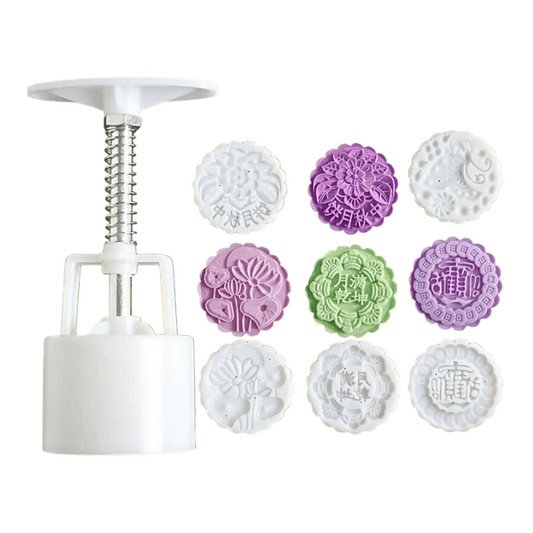 MMCP16111 | Mooncake Plunger 125g - 5 designs Mold