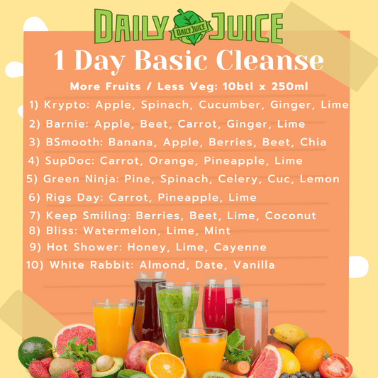 Daily Juice 1 Day Basic Juice Cleanse