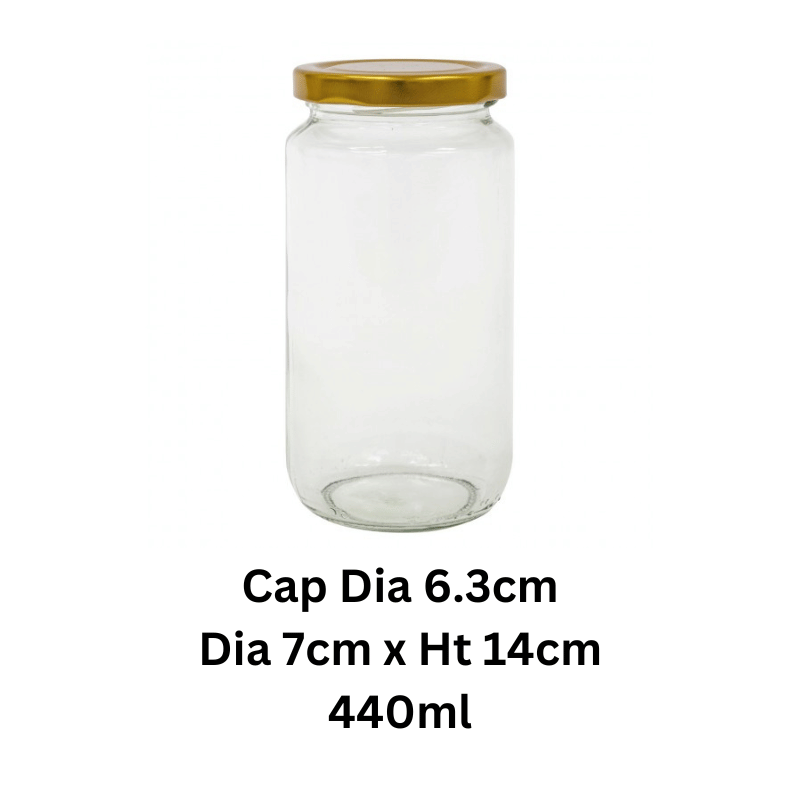 Glass Jar Ht 14cm 20pcs