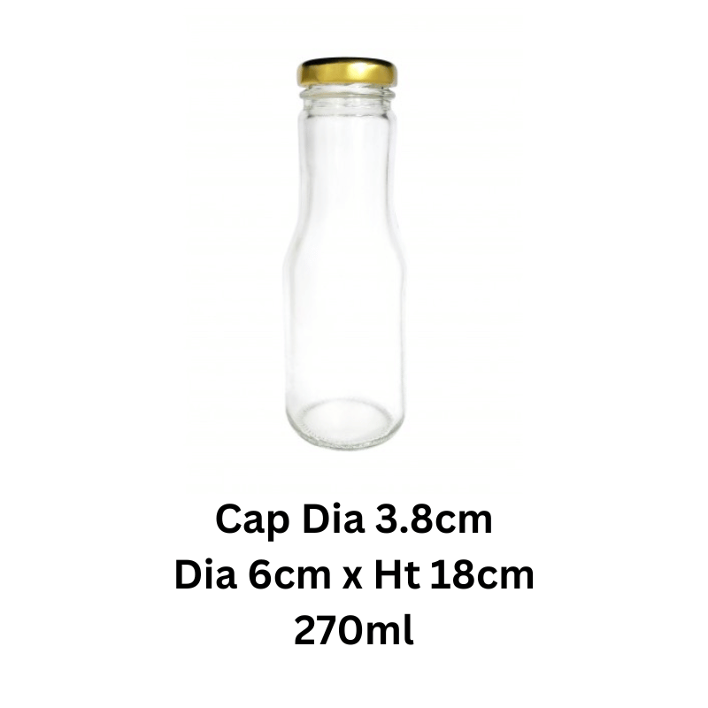 Glass Jar Ht 18cm 20pcs