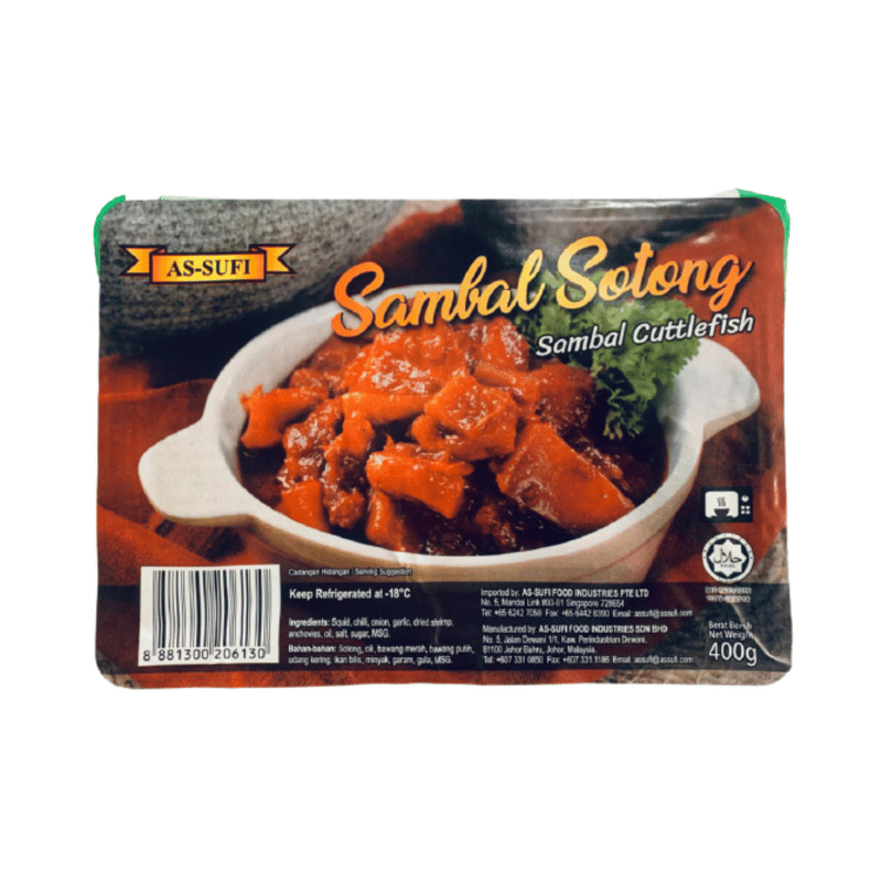 [Halal] As Sufi Ready-To-Eat Sambal Sotong Cuttlefish 400g