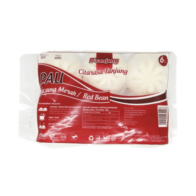 [Halal] Dsanjung Pau Kacang Merah 6pcs