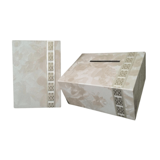 Double Happiness Wedding Money Box and Guest Book Set