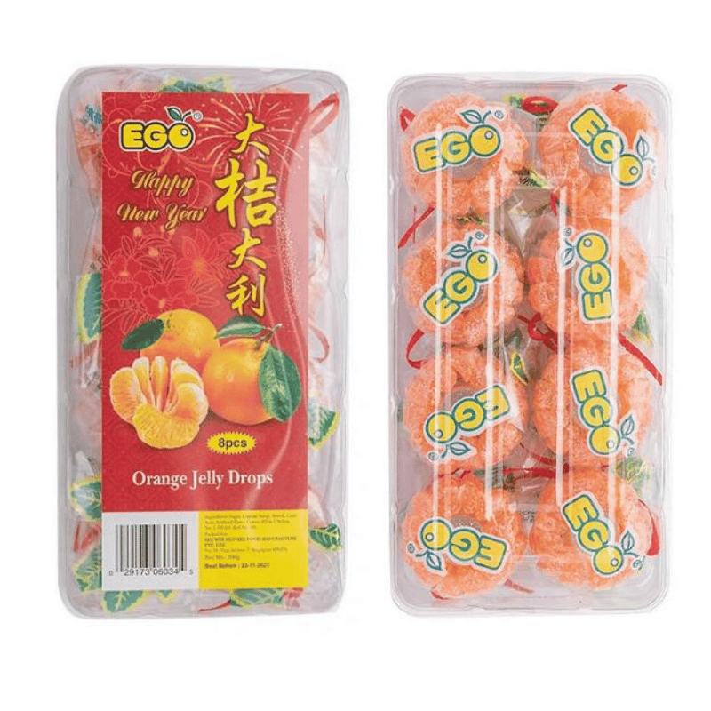 Whole Orange Gummy Sliced 80pc