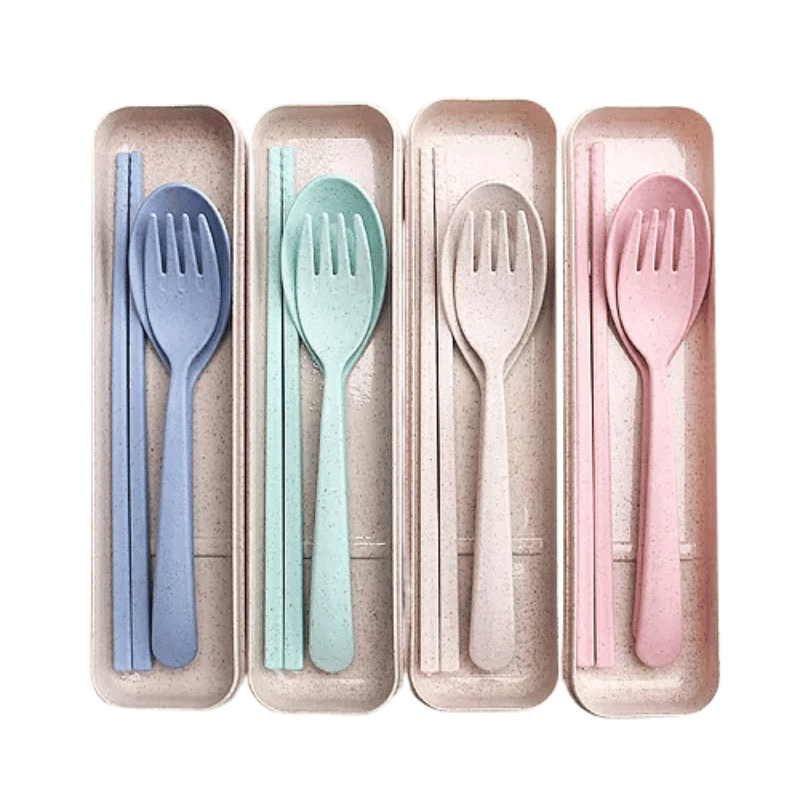 Eco Friendly Sustainable Wheat Straw Cutlery Set