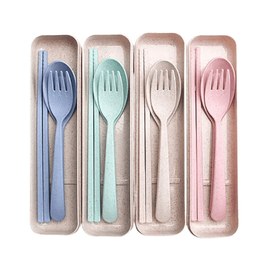 Eco Friendly Sustainable Wheat Straw Cutlery Set