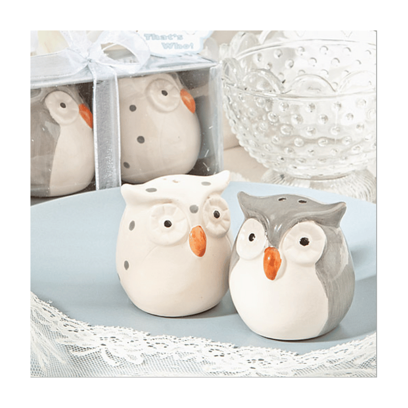 Grey Owl Salt and Pepper Shakers