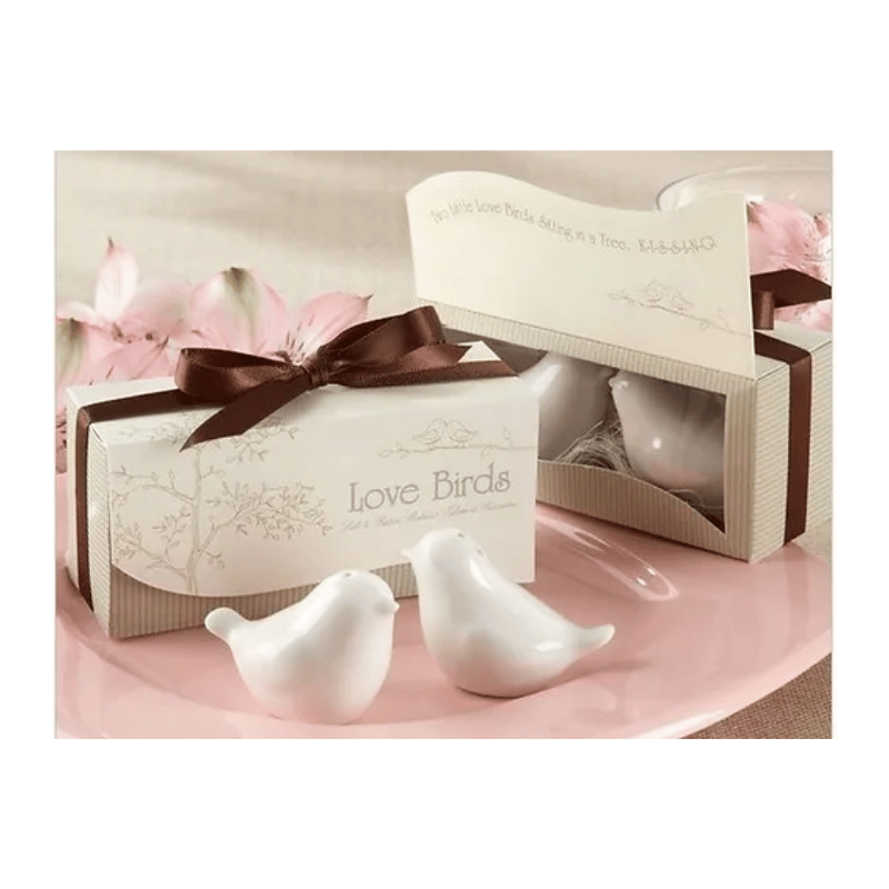 Love Birds Window Salt and Pepper Shakers