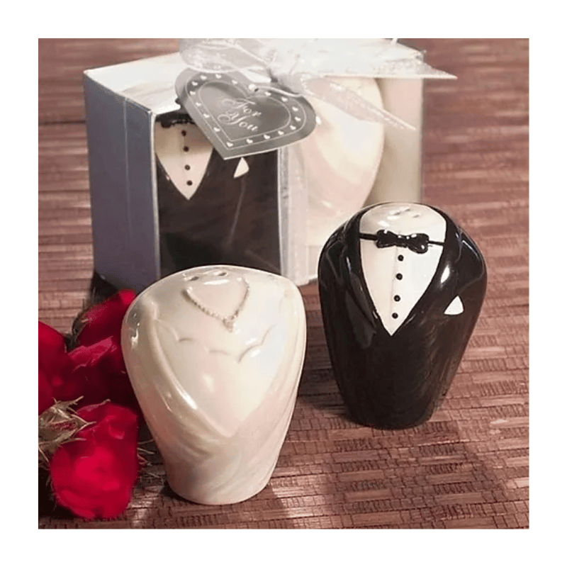 Bride & Groom Salt & Pepper Shakers