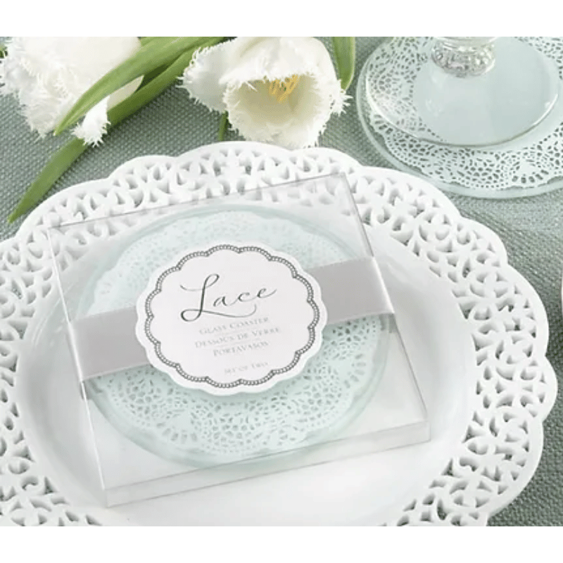 Lace Glass Coaster 2pc