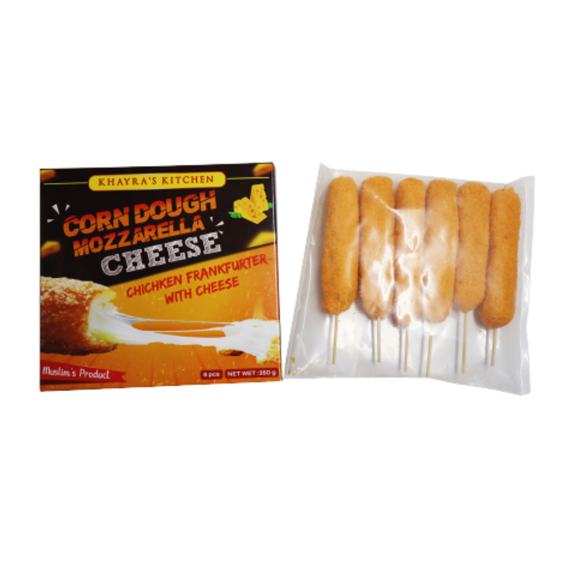 [Halal] Khayra Corn Dough Cheese With Sausage 6pcs – Daily Cart Pte Ltd