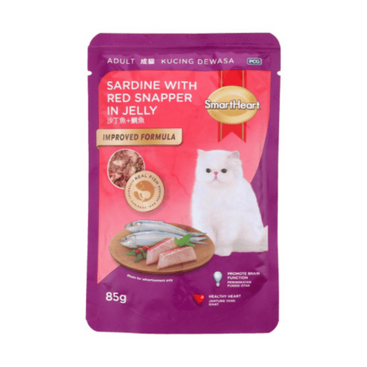 [Cat] SmartHeart Sardine With Red Snapper In Jelly 85 g