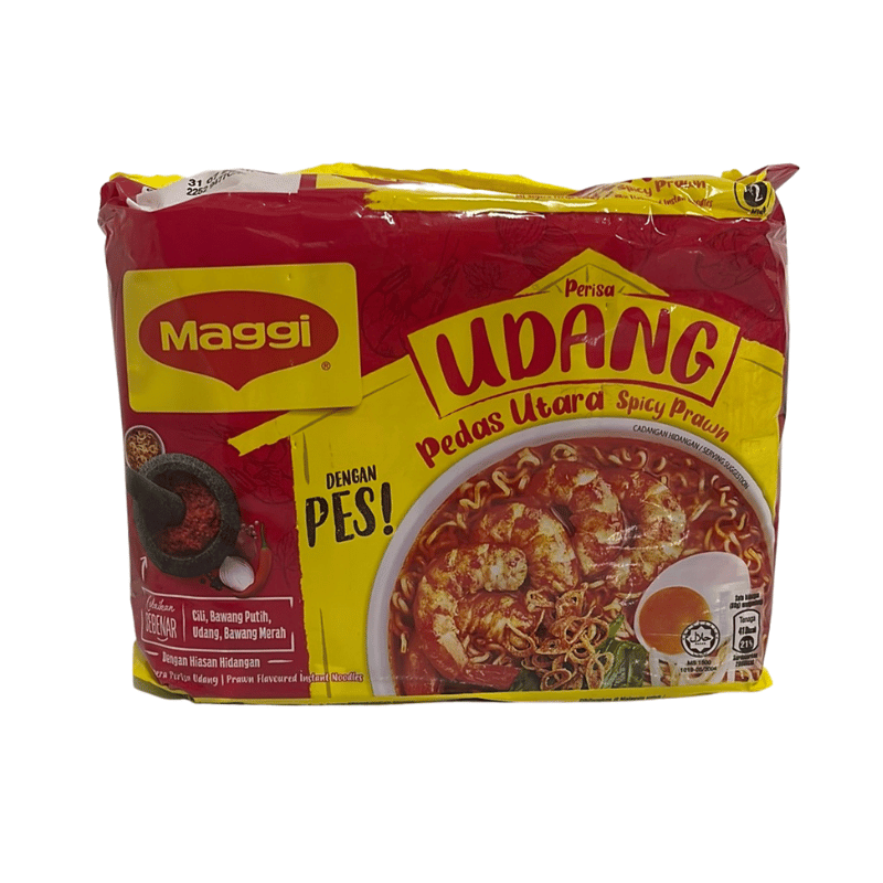 [Halal] Maggi Instant Noodle Spicy Prawn Udang Pedas 5 x 89g