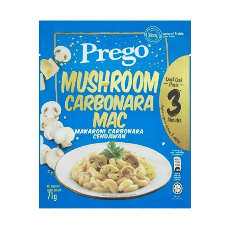 [Halal] Prego Mushroom Carbonara Mac Pkt 70g